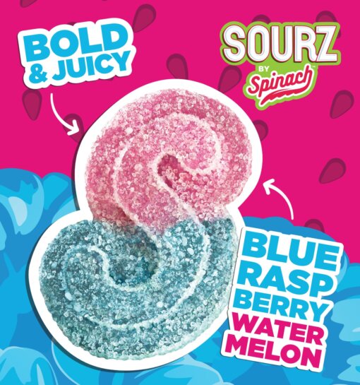 Blue Raspberry Watermelon Indica by Sourz - 5 pack