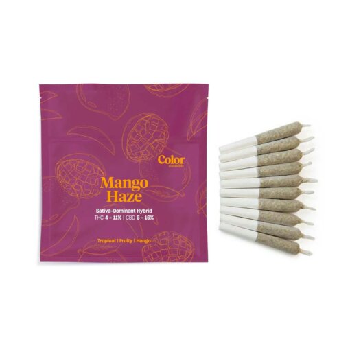 Mango Haze pre-rolls by Color - 2x.35g, 10x0.35g - Image 2