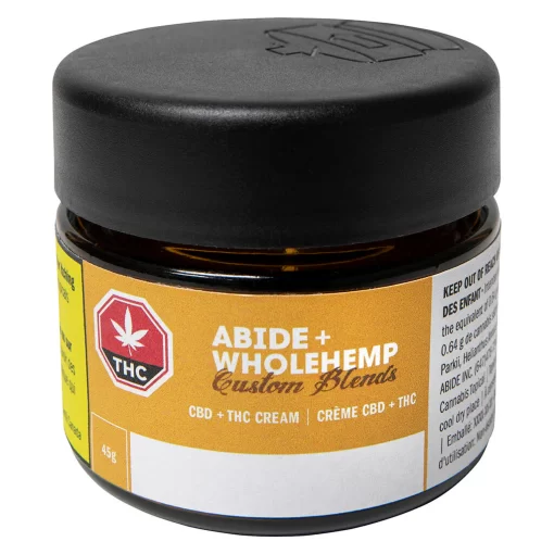 CBD + THC Cream by Abide + WholeHemp - 45g