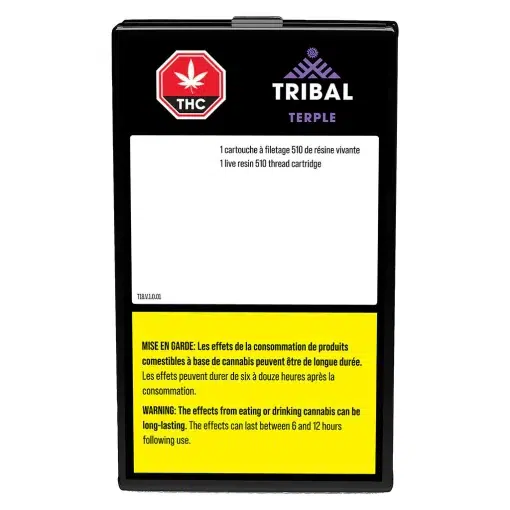 Terple Live Resin 510 Thread Cartridge By Tribal - 1g - Image 2