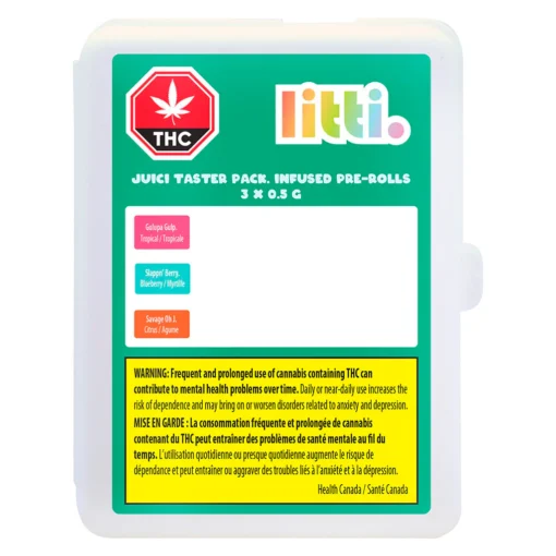 JUICI TASTER PACK. Infused Pre-Roll by LITTI- 3x0.5g - Image 2