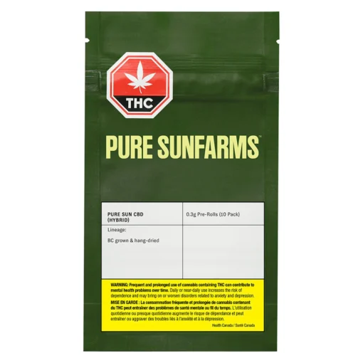 Pure Sun CBD pre-rolls by Pure Sunfarms - 10x0.3g - Image 2