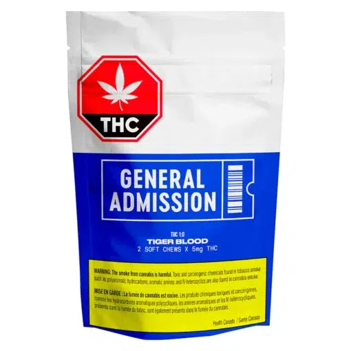 Tiger Blood THC Gummy (1:0) - Indica by General Admission - 2 Pack - Image 2