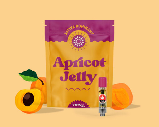 Apricot Jelly 510 Thread Cartridge by Ness - 1g - Image 3