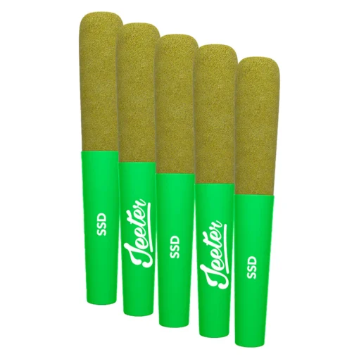 Baby Jeeter Strawberry Sour Diesel Infused Pre-Rolls by Jeeter - 5x0.5g