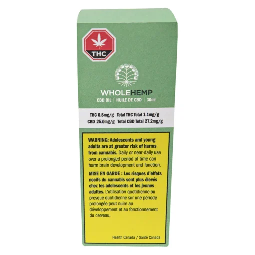 Full Spectrum CBD Oil by WholeHemp - 30ml - Image 2