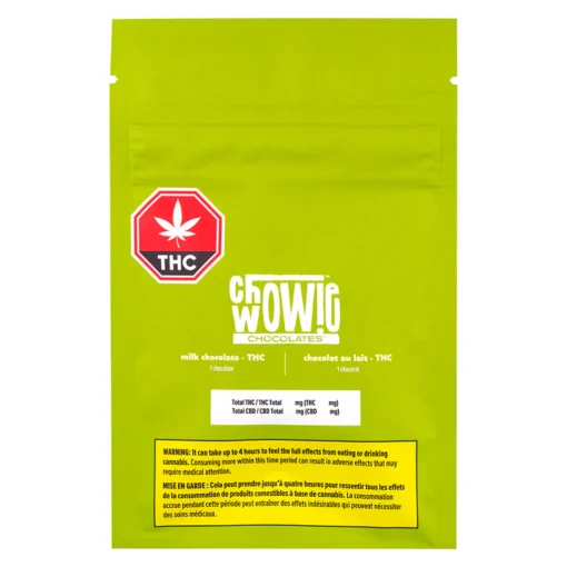 THC Solid Milk Chocolate by CHOWIE WOWIE - 1x16g - Image 2