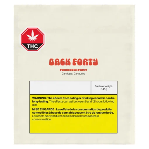 Forbidden Fruit 510 Thread Cartridge by Back Forty - 0.45g - Image 2