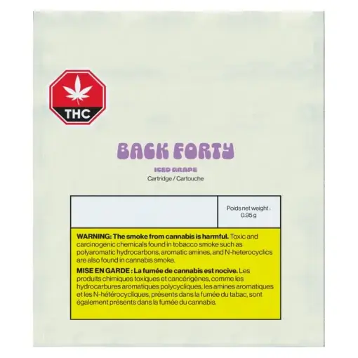 Iced Grape 510 Thread Cartridge by Back Forty - 0.95g - Image 2