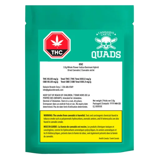 GSC by Cannabis Cartel QUADS - 3.5g - Image 2