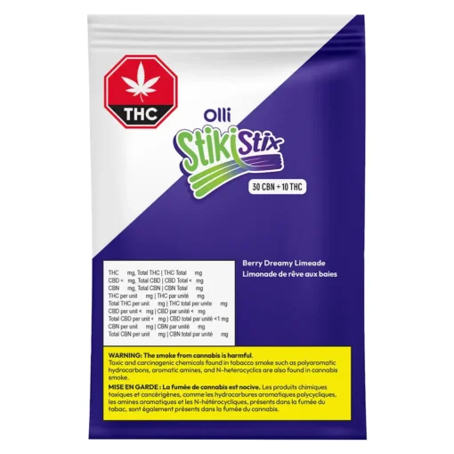 3:1 Sour Berry Dreamy Limeade CBN/THC by Stikistix - 1 pack - Image 2