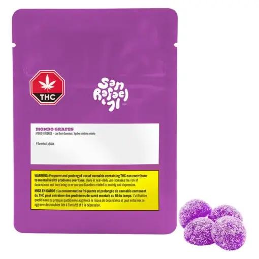 Mondo Grapes Live Resin Soft Chews by San Rafael '71 - 4 pack - Image 4