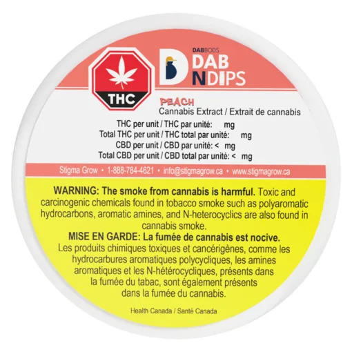 Dab N Dips Peach by Dab Bods - 10 pack - Image 2