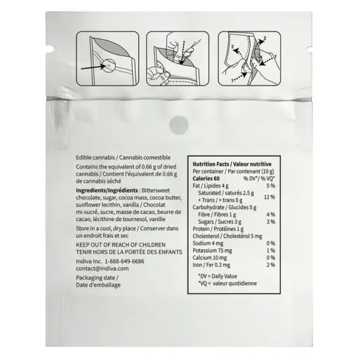THC Dark Chocolate Bar by Bhang - 1 pack - Image 3