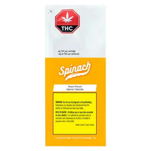 Peach Punch 510 Thread Cartridge by Spinach - 1.2g - Image 2