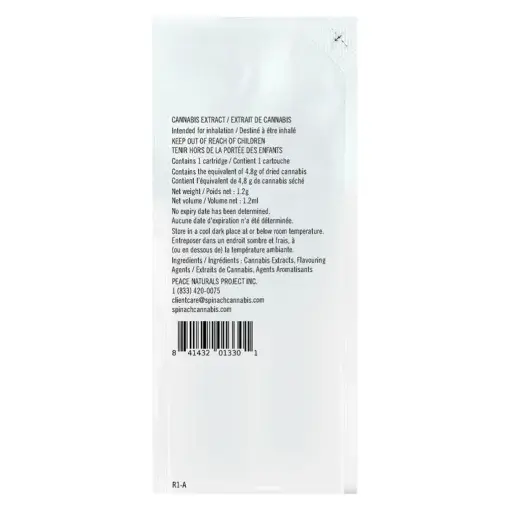Peach Punch 510 Thread Cartridge by Spinach - 1.2g - Image 3