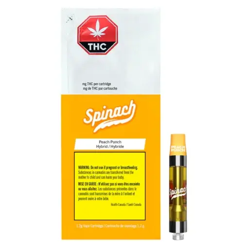 Peach Punch 510 Thread Cartridge by Spinach - 1.2g - Image 4