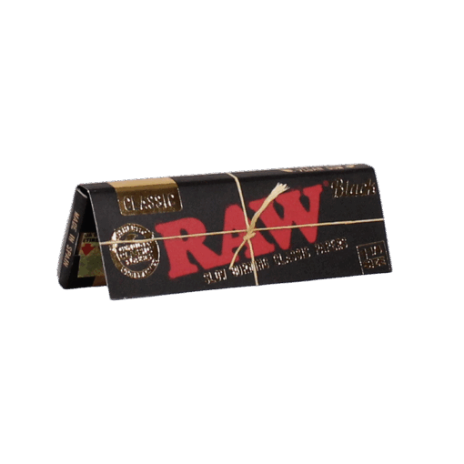 Raw Classic Black Rolling Papers - 1 1/4