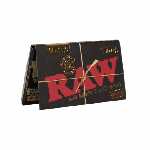 RAW Classic Black Rolling Papers - Singe Wide