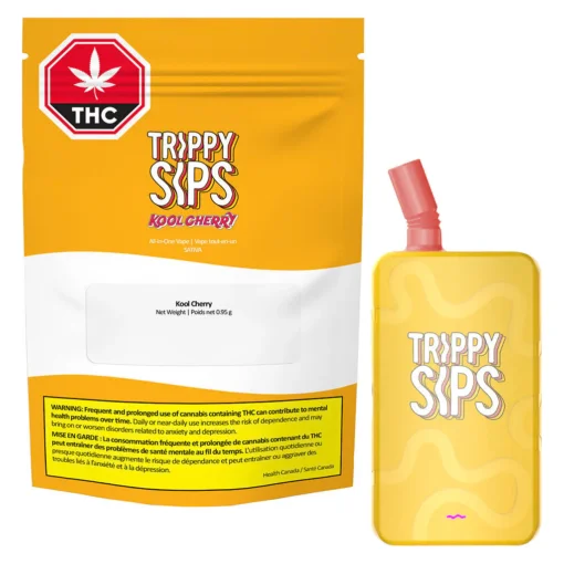 Kool Cherry All-in-one Vape by Trippy Sips - 0.95g - Image 2