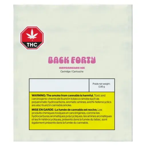 Watermelon Ice 510 Thread Cartridge by Back Forty - 0.95g - Image 2