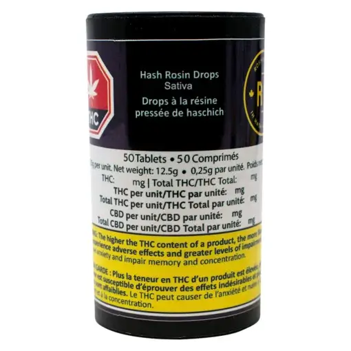 Hash Rosin Drops Sativa by Rosin Heads - 50 caps - Image 2