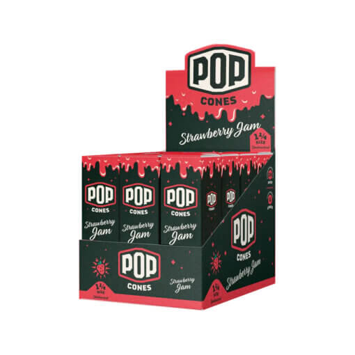 POP Pre-Rolled Cones - Strawberry Jam - 1 1/4 - Image 2