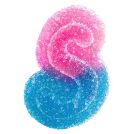Fully Blasted Blue Raspberry Watermelon Gummies by SOURZ by Spinach® - 10 pack
