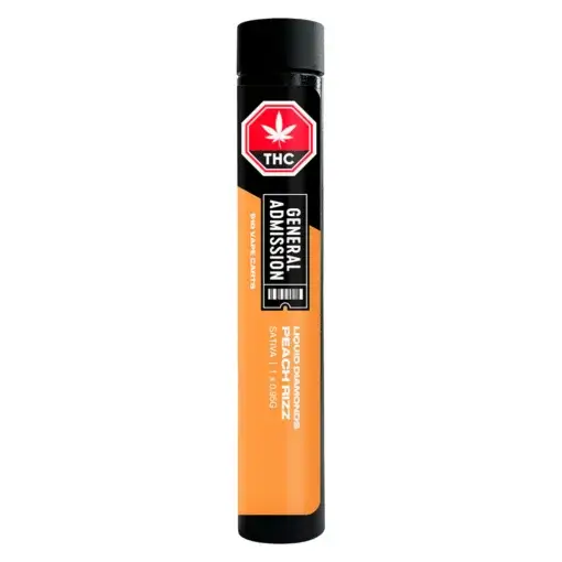 Peach Rizz Liquid Diamond 510 Thread Vape Cartridge by General Admission - 0.95g - Image 2