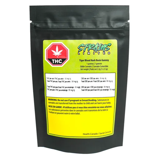 Tiger Blood Hash Rosin Gummy by Strains Limited - 1 pack - Image 2