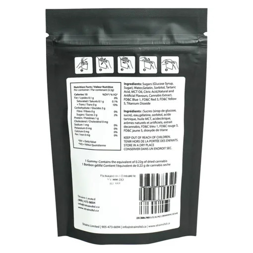 Tiger Blood Hash Rosin Gummy by Strains Limited - 1 pack - Image 3