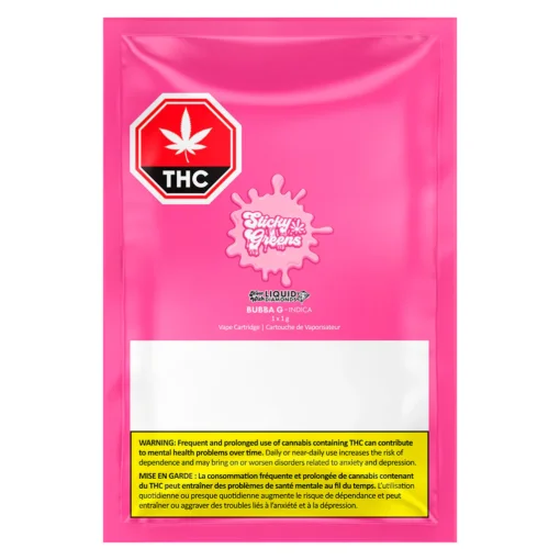 Bubba G Liquid Diamonds 510 Thread Cartridge by Sticky Greens - 1g - Image 2