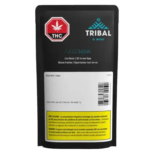 G Mint Supernova Live Resin All-in-one Vape by Tribal - 1g - Image 2