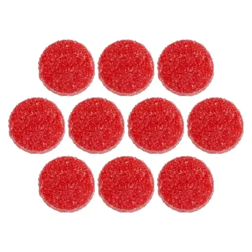 Space Tokens Live Rosin Wild Strawberry Splash Sativa Gummies by Fly North - 10 pack