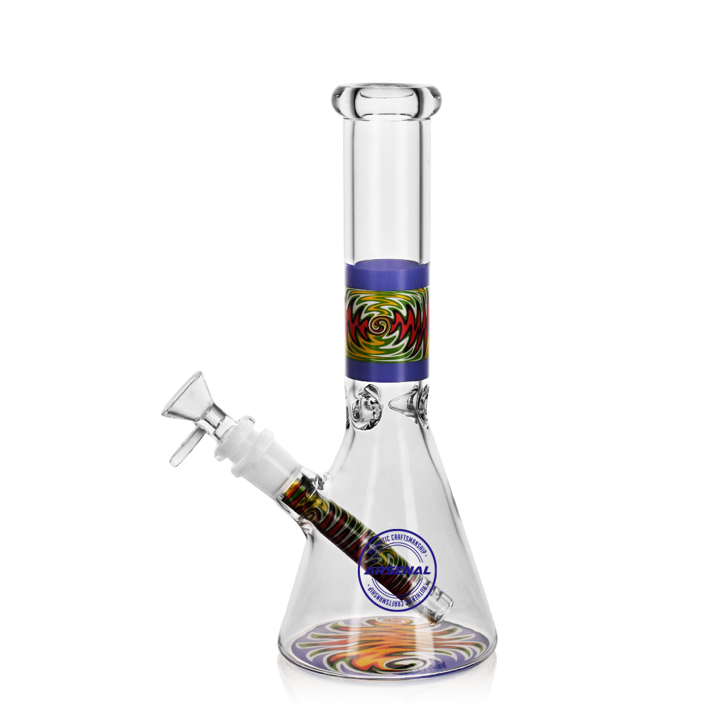 Potherb Glass Bong 10” (assorted designs) - Image 2