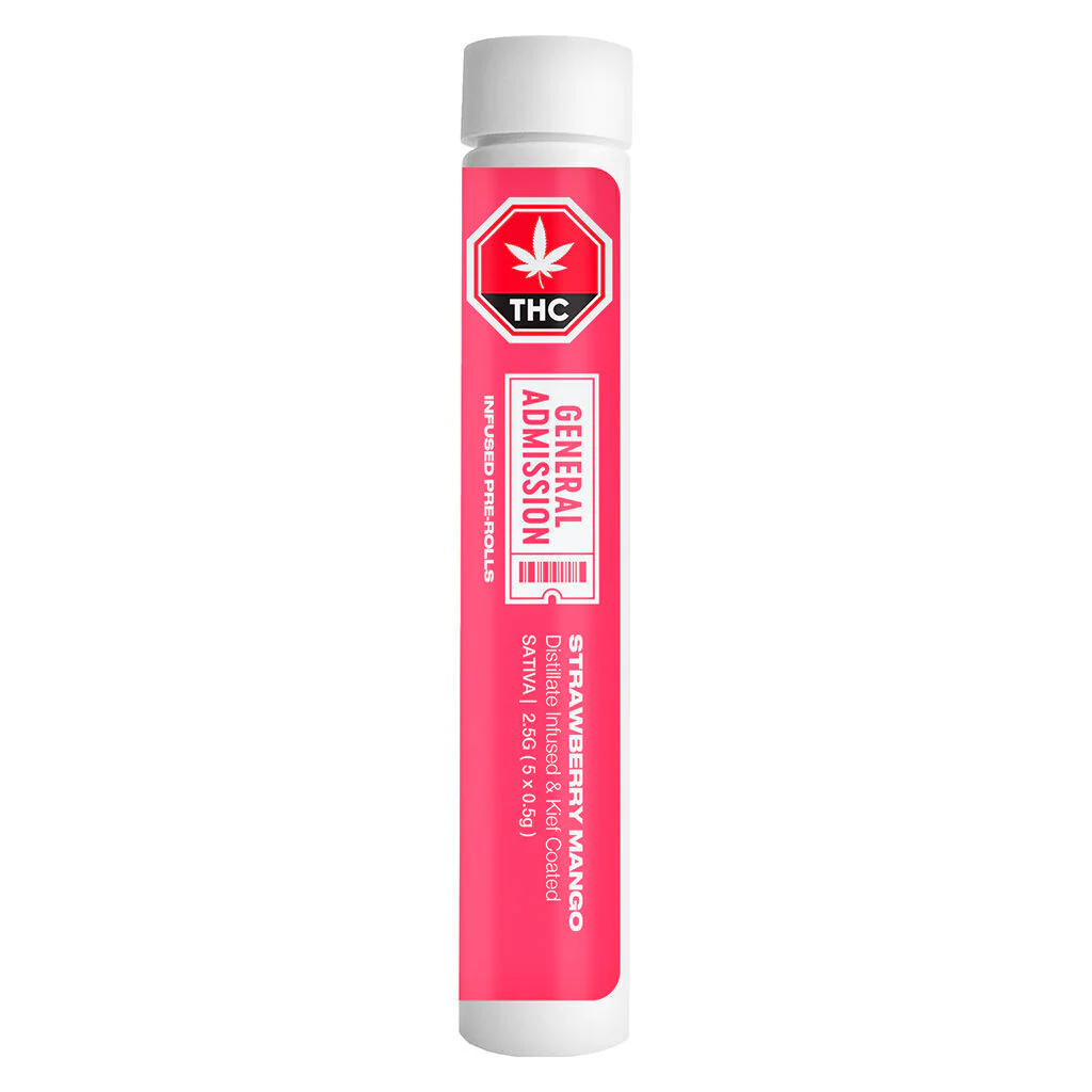 Strawberry Mango Infused Pre-Roll by General Admission - 5x0.5g - Image 2