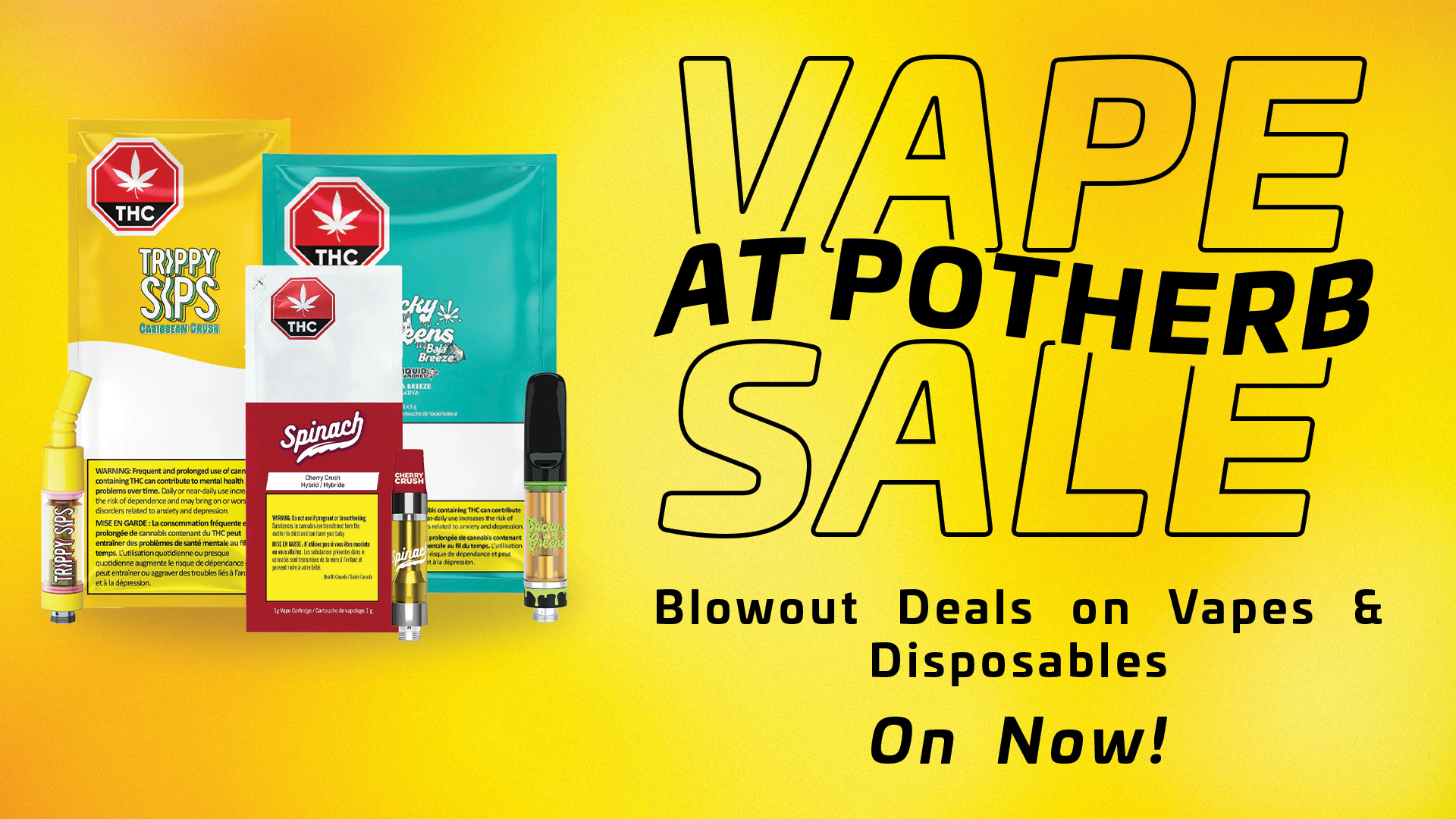 Vape Sale at Potherb 2026