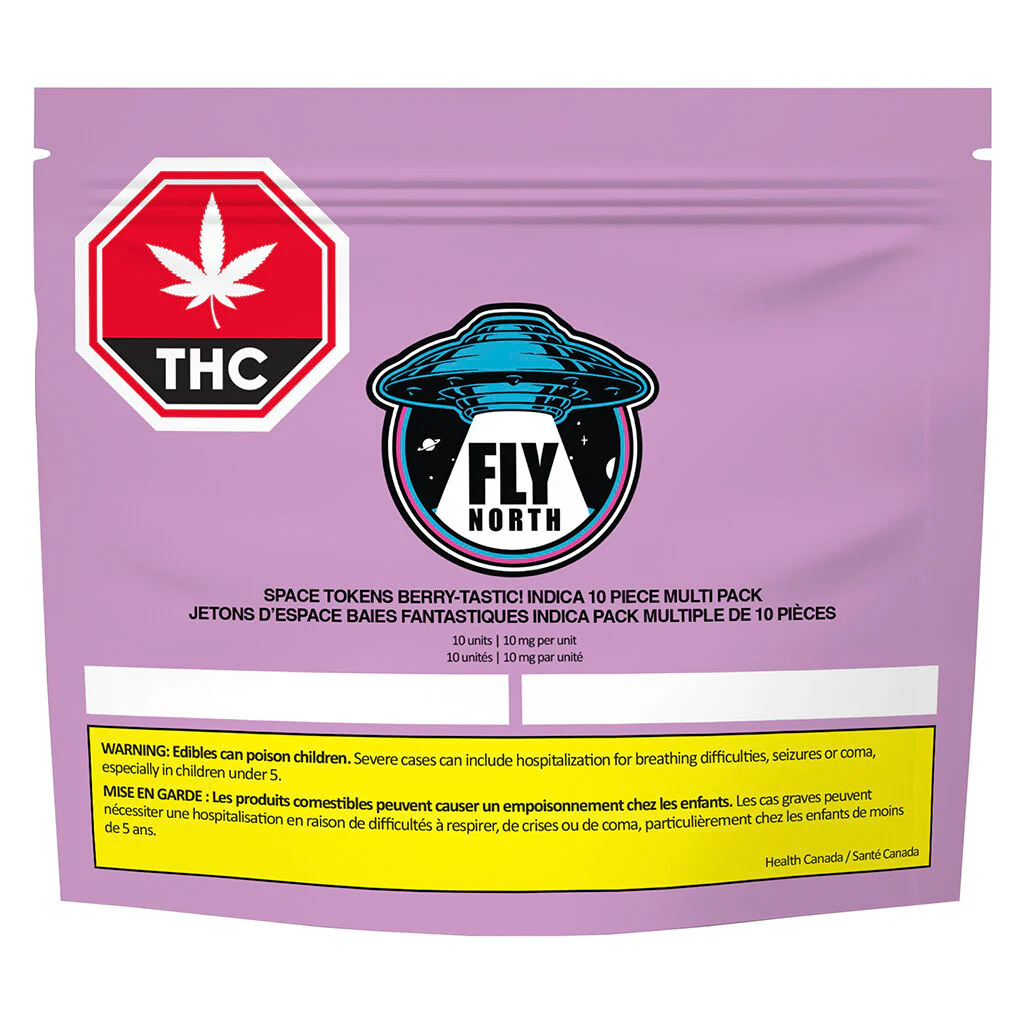 Space Tokens Berry - Tastic! Indica Multi Pack by Fly North - 10 pack - Image 2