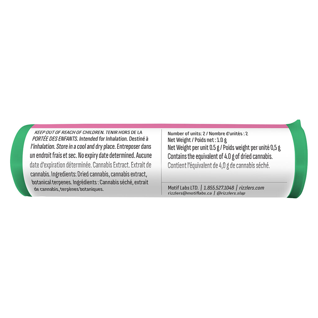 Twisters - Tropicoco & Watermelon Razzler Infused Pre-Roll by Rizzlers - 2x0.5g - Image 4