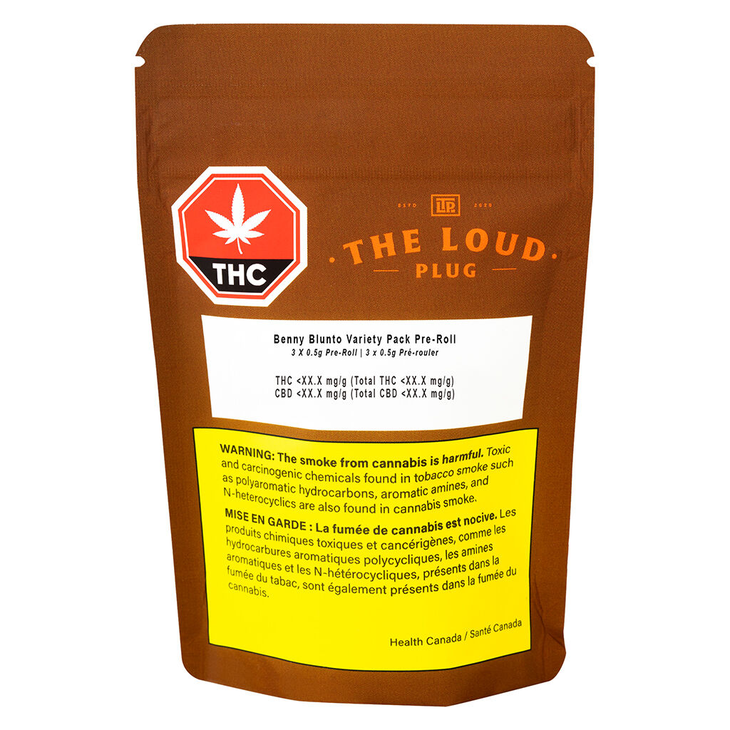 Benny Blunto Variety Pack Pre-Roll by The Loud Plug - 3x0.5g - Image 2
