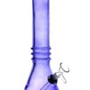 Blueberry Triple Ring Soft Glass Bong - 12"
