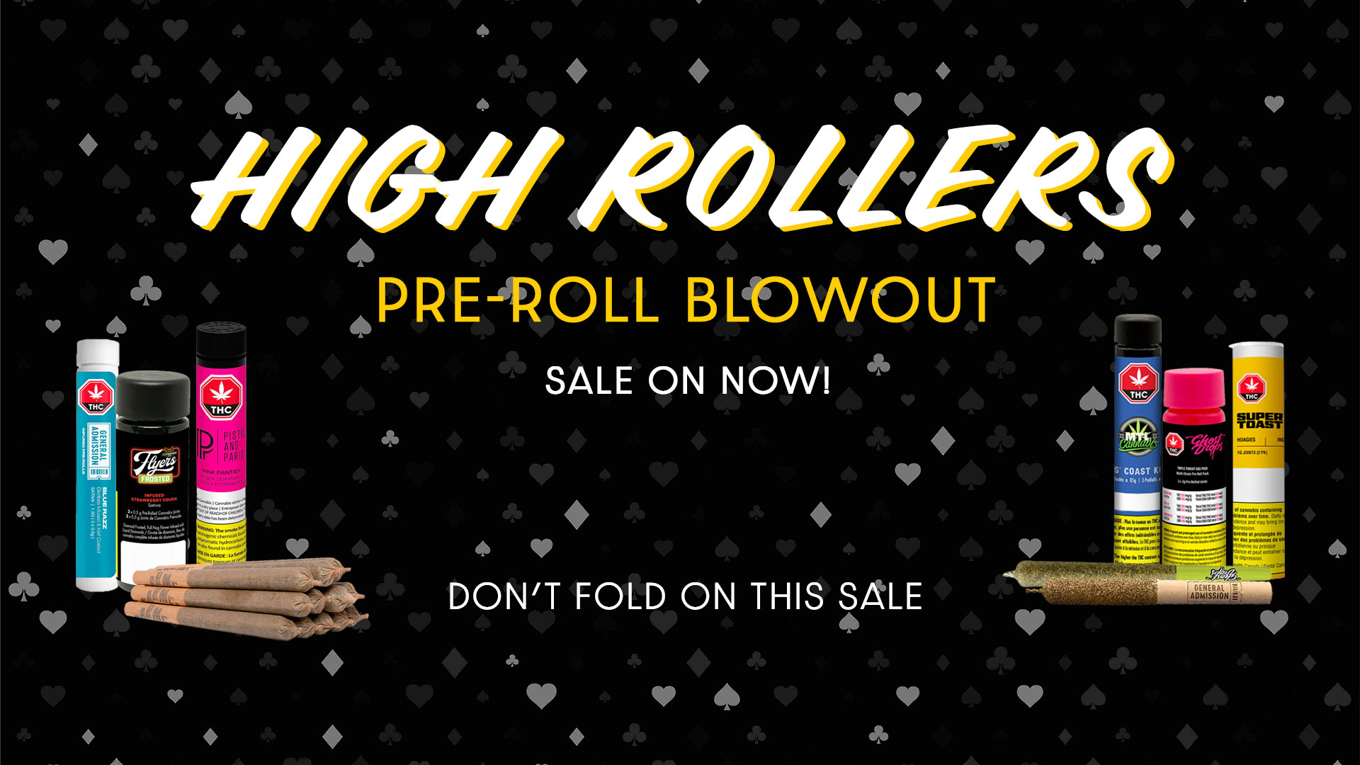 High-Rollers sale pre-roll mississauga