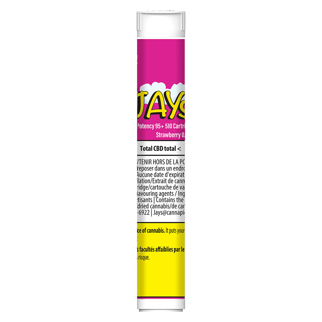 High Potency 95+ 510 Cartridge Strawberry by JAYS - 0.95g - Image 2