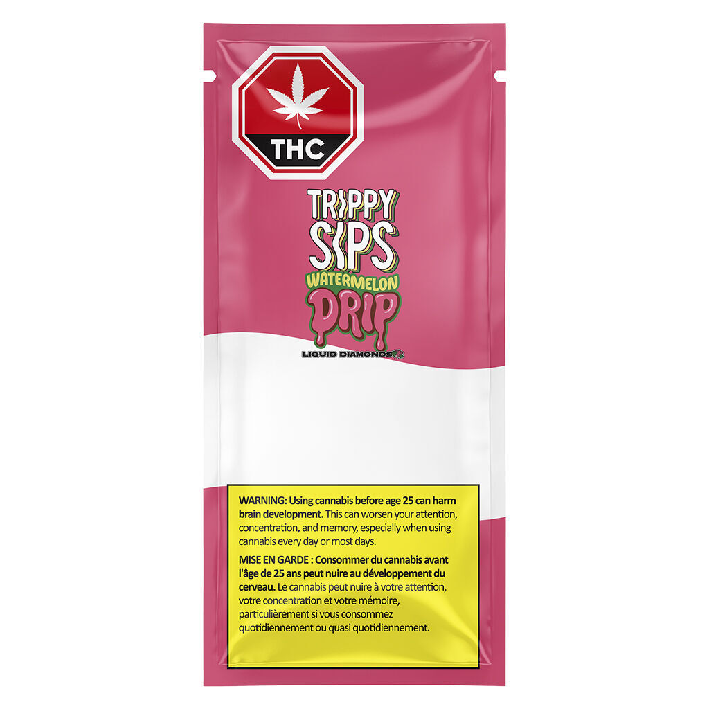 Watermelon Drip Pure Diamonds 97+ 510 Thread Cartridge by Trippy Sips - 0.95g - Image 2